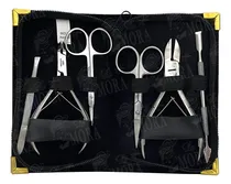Comprar Estuche Manicure Y Pedicure Acero Inoxidable Lobo Profesional 6 pzs