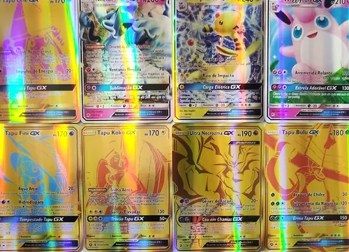 Lote 150 Cartas Pokémon Vmax V Gx Português Cartas Brilhante