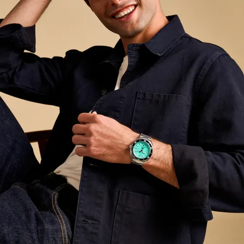 Reloj Fossil Breaker Fs6066 De Cuarzo Y Acero Inox., 42 Mm