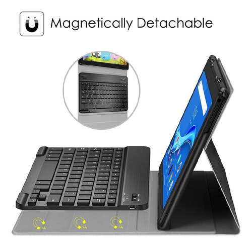 A Para Lenovo Tab M10 3rd Gen 10.1 328fu Funda Teclado Mouse