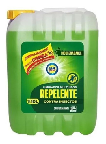 Limpiador Multiusos Real Clean Con Repelente Insectos 10 Lts