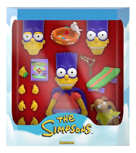 Bart Simpson Los Simpsons Figuras Muñeco Bart Super7 Bartman