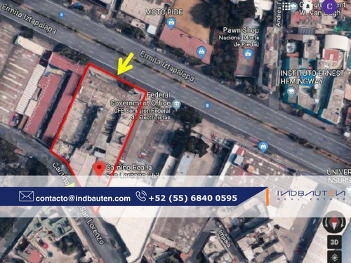 Ib-cm0113 - Edificio Comercial En Venta En Iztapalapa, 7,076 M2.
