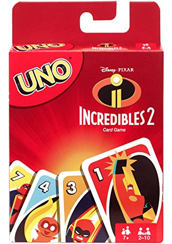 Uno, El Juego Incredibles 2 De Disney Y Pixars