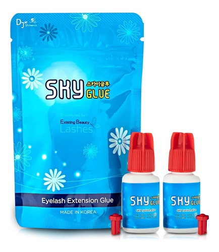 Pegamento Extensiones De Pestañas Sky Glue S+ 2 Paquet...