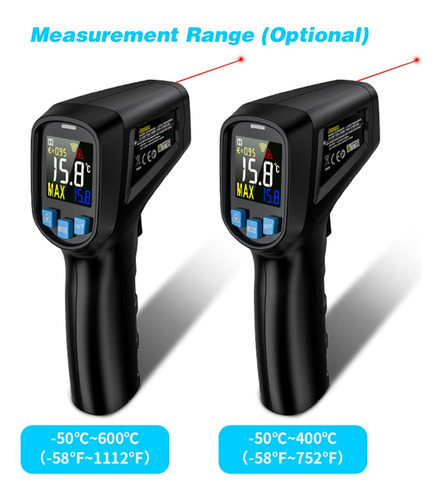 Pistola De Temperatura Láser Infrarrojo Digital Mestek Ir01