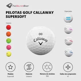 Pelotas Golf Callaway Supersoft (cajax12) | The Golfer Shop