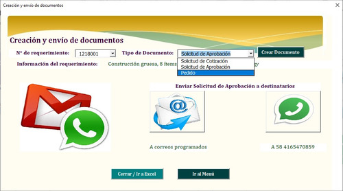 Sistema De Información Gestión De Compras Invictus - Excel -
