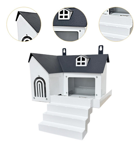 Comedero Para Ardillas, Mesa De Picnic De Metal Para