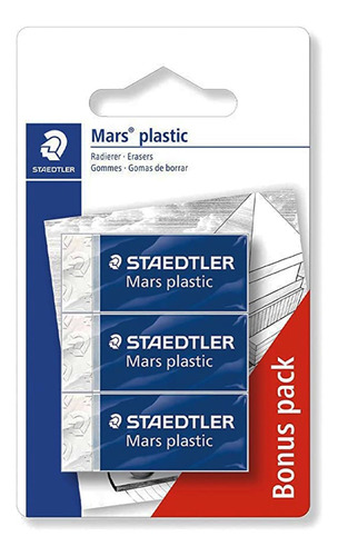 Borracha Staedtler Mars Plastic Com 3 Unidades