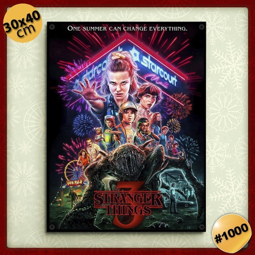 Imagen 1 de 2 de #1000 - Cuadro Vintage 30 X 40 - Stranger Things 3 - Poster