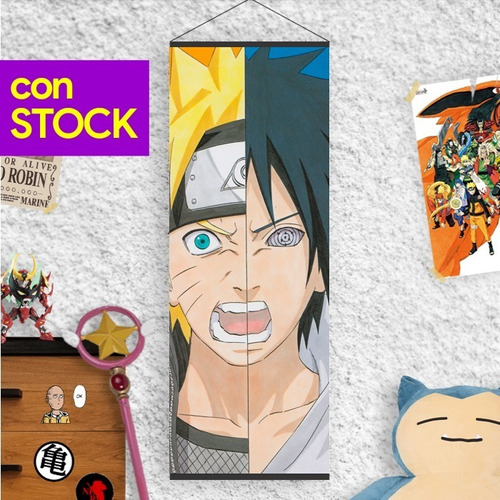 Lona Naruto Y Sasuke Ns-031 En Stock - Animeras