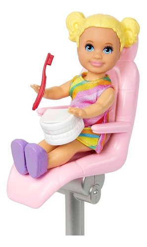 Boneca Barbie Profissões Médica Dentista + Acessorios Mattel