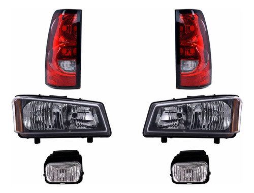 Faros Ppales Niebla Calaveras Depo Silverado 05 Al 06