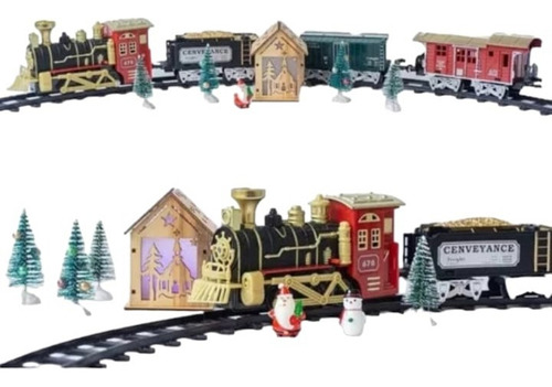 Tren Eléctrico Luz Y Sonido Juguete Navideño