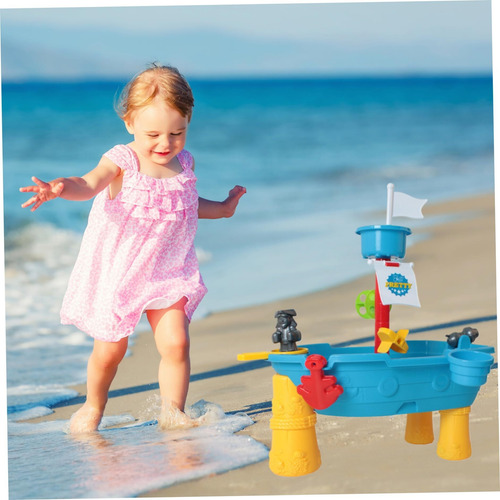 17 Piezas/set Pirate Ship Niños Mesa Agua Al Aire Libre Mesa