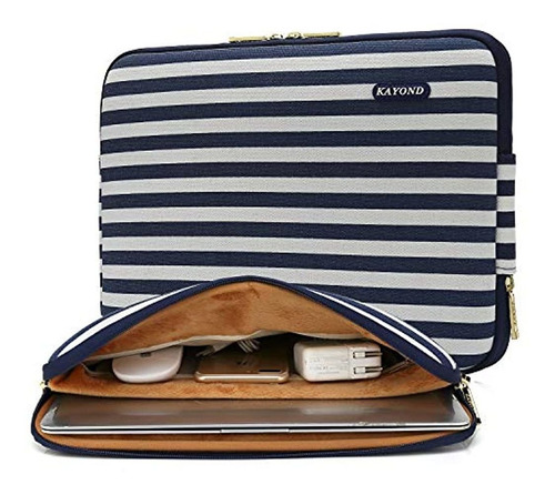 Funda Para Portátil De Neopropeno, 17.0in, Color Blanco-azul