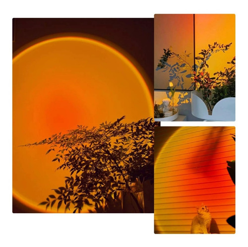 Lampara Sunset Proyección De Puesta De Sol Arcoíris Tik Tok