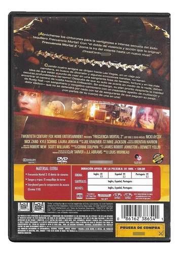 Frecuencia Mortal 2 Nicki Aycox Película Dvd (Usado)