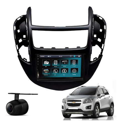 Central Multimídia Usb Bt Chevrolet Tracker 2014 A2016 Preto