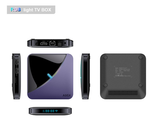 Decodificador De Tv Android A95x W2, Decodificador De Red 4k