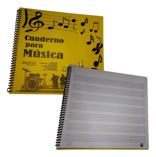Cuaderno De Música X 2 Unidades