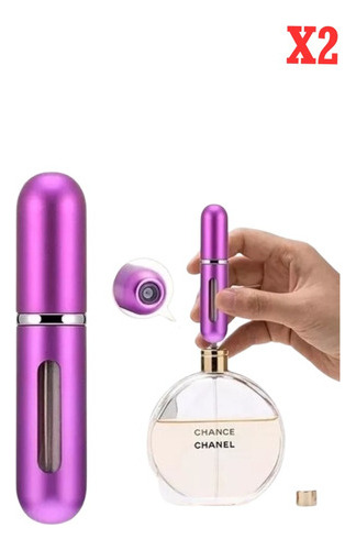 2x Atomizadores Portátiles Para Perfume: Aroma En Movimiento
