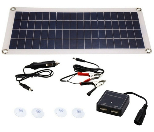 Batería De Coche Eficiente Con Panel Solar Flexible Usb/dc,