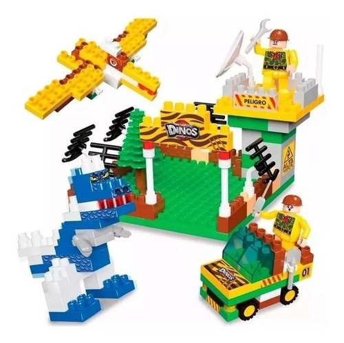 Bloques Para Armar Blocky Dinos 01-0678 150 Piezas En Caja