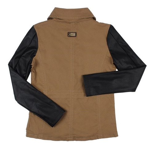 Imagem 5 de 5 de Jaqueta Parka Feminina Marrom Buphallos 24937