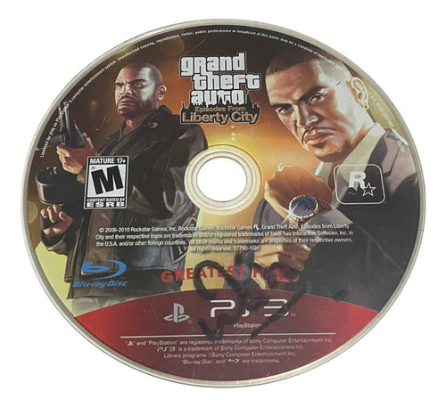 Grand Theft Auto Episodes From Liberty City Ps3 Original 