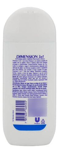 Kit C/ 6 Shampoo Dimension Anticaspa Seco 200ml