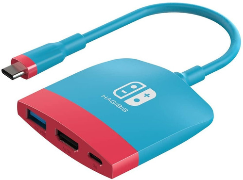 Adaptador Hub Hagibis Dock Portátil 4k Para Nintendo Switch