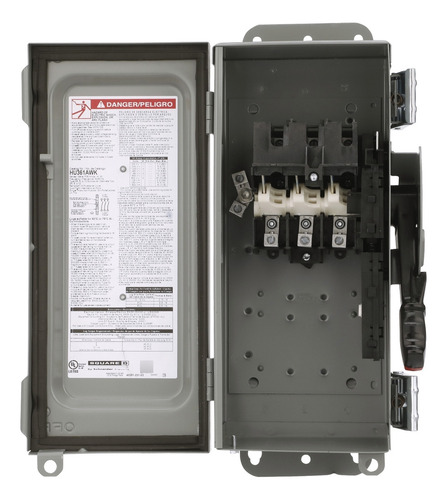 Hu361awk Interruptor, 30a, 3 Wire, 3 Pole, 30hp, 600vac/dc,