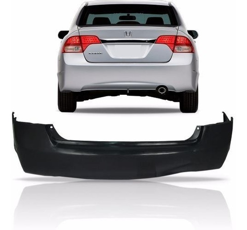 Parachoque Traseiro Honda New Civic 2007 2008 2009 2010 2011