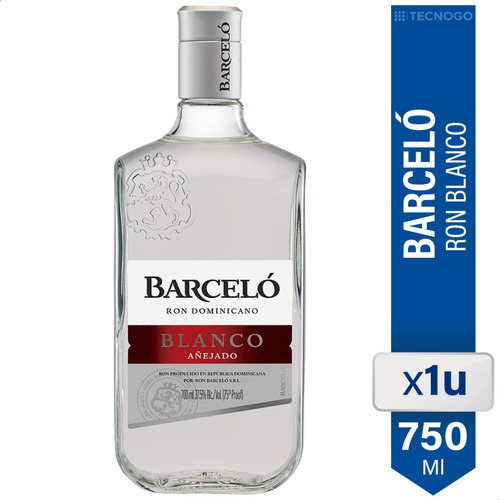 Ron Barcelo Blanco Añejado 750ml Origen Dominicano