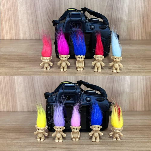 50 Mini Muñecos Troll De La Suerte, Mini Figuras De Acción D