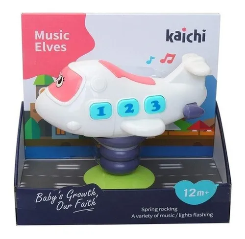 Avion Musical Para Bebe Con Sopapa Para La Mesa Kaichi