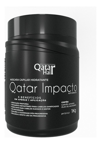 Mascara Alto Impacto 1kg Hidratação Qatar Troia Hair