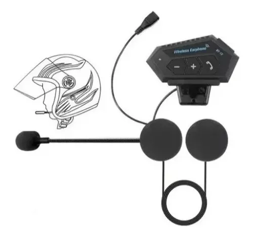 comprar Intercomunicador Para Moto Bt12 Auriculares Casco Bluetooh