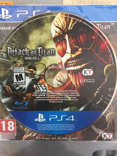 Attack On Titán Ps4