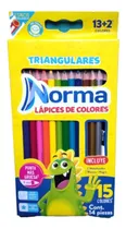 Comprar Lapices De Colores Triangulares Norma 14 Lapices 15 Colores