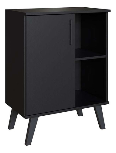 Gabinete De Banheiro Lumia 1 Pt Preto