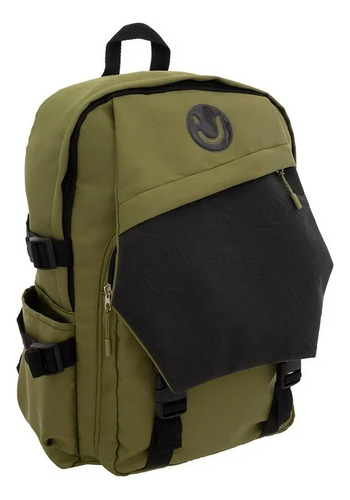 Mochila Juvenil Ruz Truzt Verde Porta Skate Bolsa Secreta Laptop