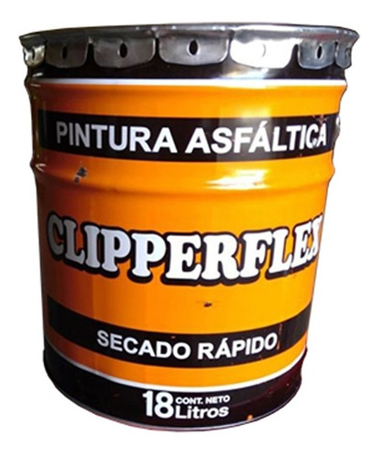Pintura Asfaltica Clipperflex Base Solvente X 18 Litros Mm