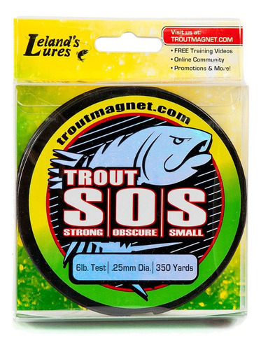 Leland Trout  Línea Pesca Verde, 6 Libras / 350 Yardas