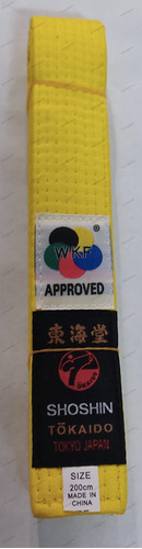 Cinta Cinturon Kiu Karate Tokaido Wkf(gen) Colores Varios