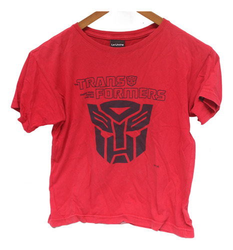 Remera Manga Corta Nene Le Uttle T10 Motivo Transformers