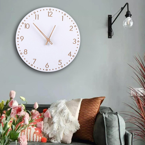 Reloj De Pared De Madera Reloj Decorativo Silencioso Para A