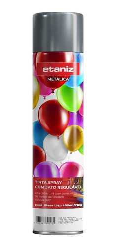 Tinta Spray Metalica Etaniz 400ml